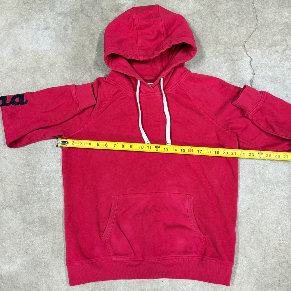 Canadiana Mens Red Fleece Hoodie Sweatshirt Size Large Gorpcore Vibe - Picture 3 of 5
